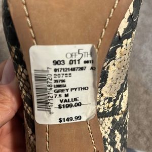 Sam Edelman snakeskin shoes